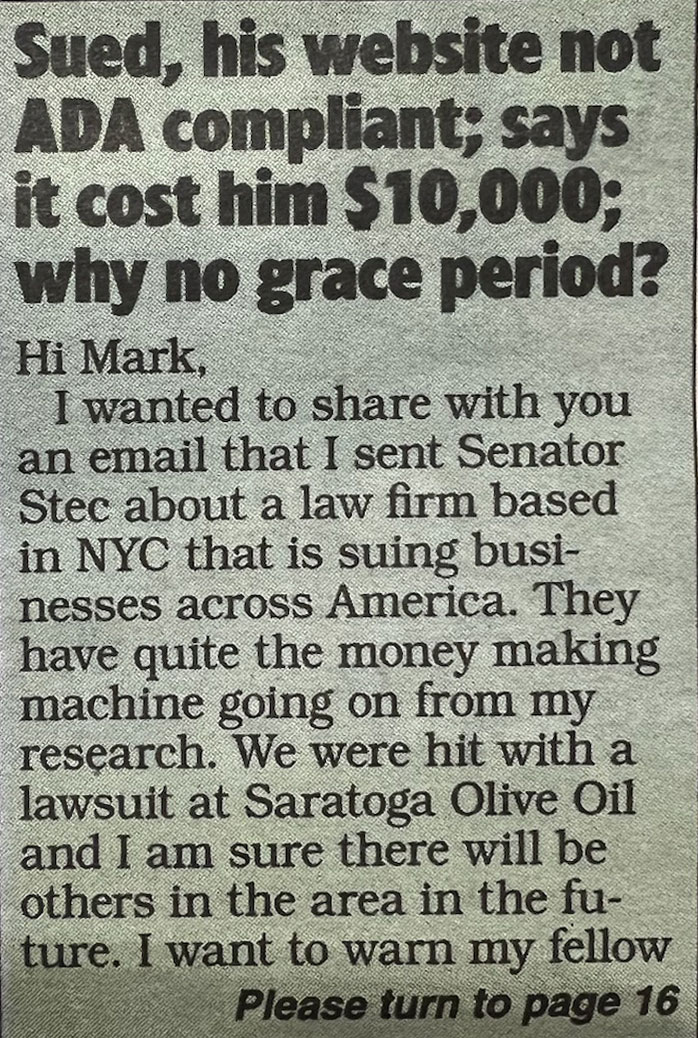 ADA Compliance ADA Compliance