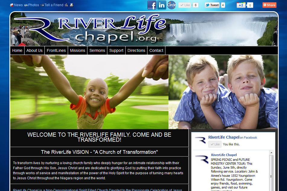 RiverLife Chapel - <a href='http://riverlifechapel.org' target='_blank'>riverlifechapel.org</a> - Youngstown, NY